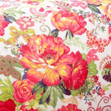 富安娜全棉四件套纯棉1.8m床上被套床品套件床上用品艳冠